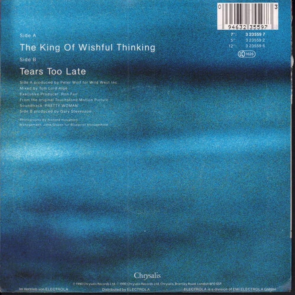 Amazon.co.jp: King of wishful thinking (1990) / Vinyl single
